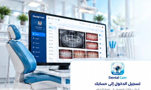 تسجيل الدخول إلى <em>Dental Cam</em>