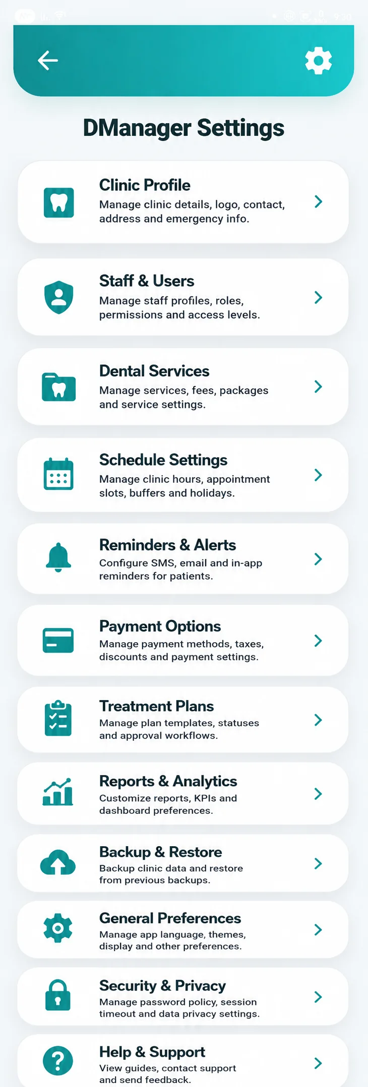 app screen